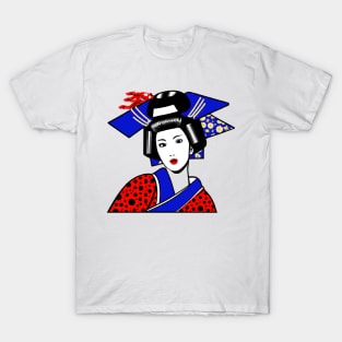 Japanese geisha modern pop art style T-Shirt